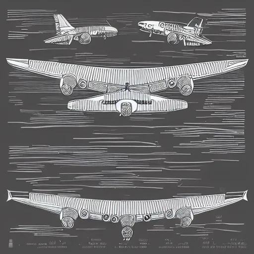 Image similar to airplane whole illustration vector digital art trending on artstation w 6 4 0