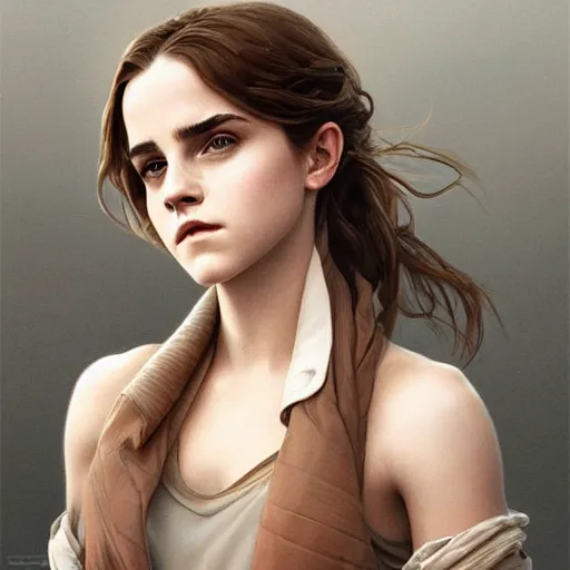 Image similar to ultra realistic illustration, teenage emma watson, intricate, elegant, highly detailed, digital painting, artstation, concept art, smooth, sharp focus, illustration, art by artgerm and greg rutkowski and alphonse mucha