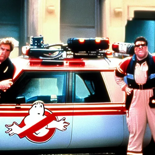 Prompt: john candy in ghostbusters