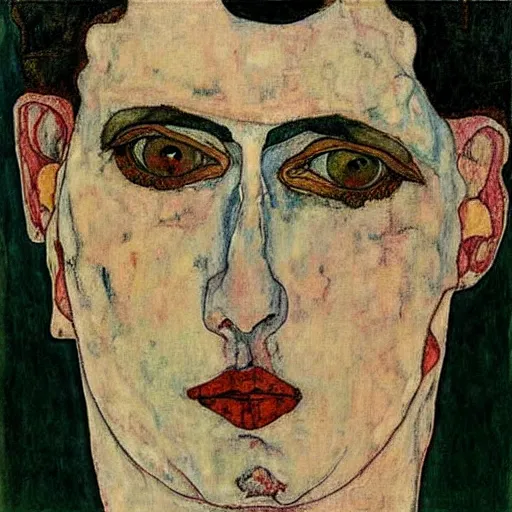 Prompt: Fear of failure, art nouveau, painted by Egon schiele