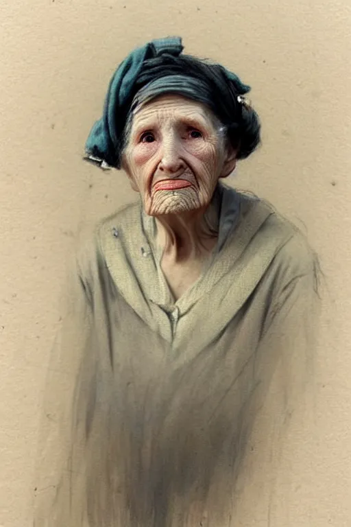 Image similar to ( ( ( ( ( 1 9 5 0 s retro future face portrait of an old woman. muted colors. ) ) ) ) ) by jean - baptiste monge!!!!!!!!!!!!!!!!!!!!!!!!!!!!!!