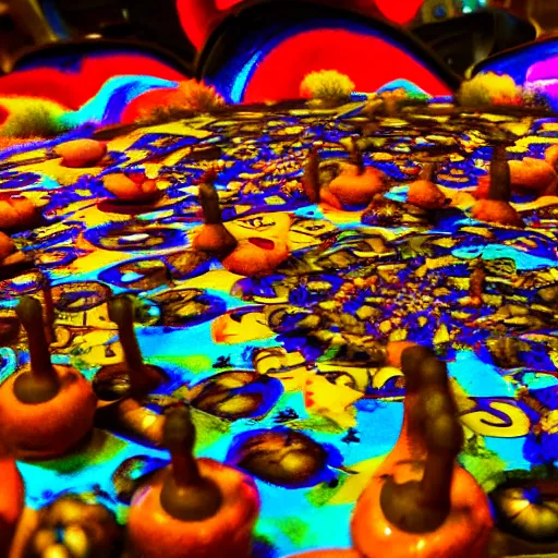 Prompt: tripping on Psychedelic Mushrooms in Las Vegas