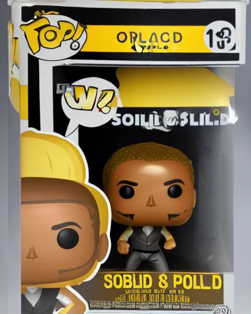 Prompt: solid gold obama special edition funko pop, product picture, ebay listing