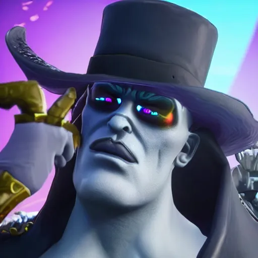 Prompt: a detailed portrait of undertaker in fortnite, unreal engine 5 rendered, incredibly highly detailed and realistic, 8 k, sharp focus, studio quality