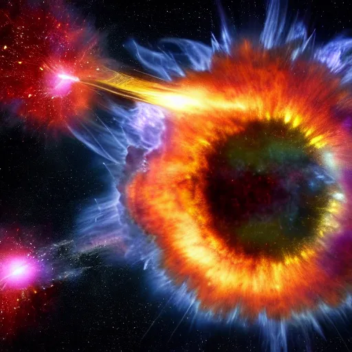 Image similar to exploding supernova, insanely detailed, 4 k, awe - inspiring