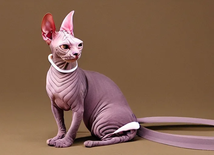 Image similar to sphynx cat as a samurai