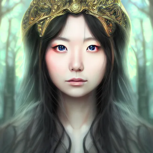 Image similar to a portrait of erika ikuta, fantasy art, high detailed, sharp focus, digital painting