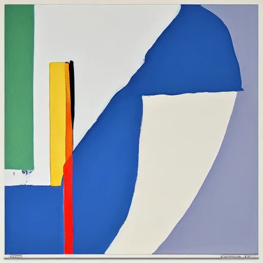 Image similar to Minimalist Abstract Art, Art Print, by Richard Diebenkorn, trending on Saatchi Art