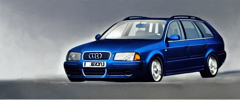 Beater Denim Blue Audi A4 B6 Avant (2002), created by, Stable Diffusion