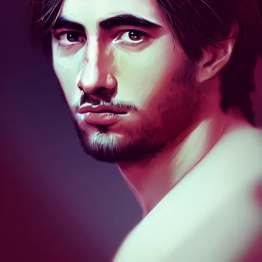 Prompt: gerald darmanin as a sad pathetic alpha male, photorealistic portrait, immature, fantasy, ugly, depth of field, bokeh, soft focus, detailed, soft glow, caravagio, high contreast, art by artgerm