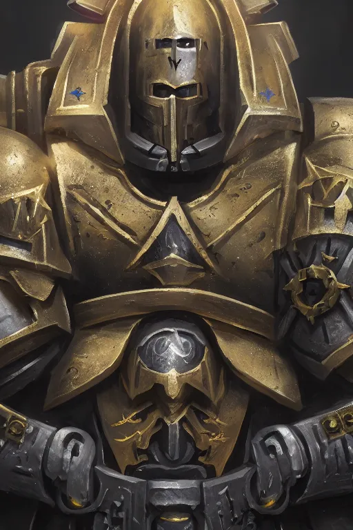 Image similar to armor portrait heros warhammer 4 0 k horus heresy fanart - the primarchs emperor by johannes helgeson animated with vfx concept artist & illustrator global illumination ray tracing hdr fanart arstation zbrush central hardmesh 8 k octane renderer comics stylized