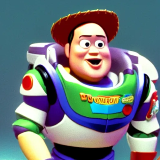 Image similar to a screenshot of Danny Devito as a toy character in Toy Story (1995)