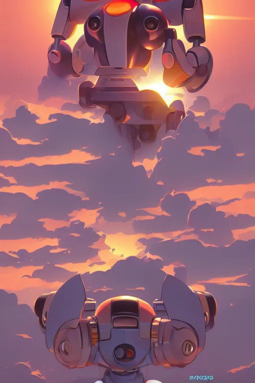 Image similar to metabots medabots medarotto medarot robot minimalist comics, behance hd by jesper ejsing, by rhads, makoto shinkai and lois van baarle, ilya kuvshinov, rossdraws global illumination ray tracing hdr radiating a glowing aura