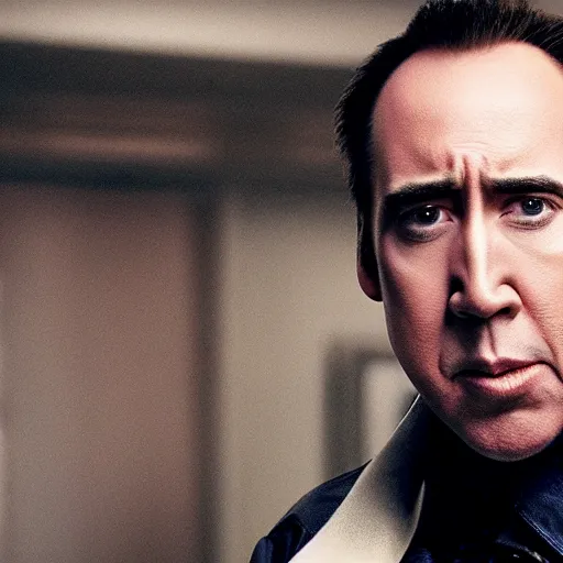 Image similar to nicholas cage playing nicholas cage in a nicholas cage film