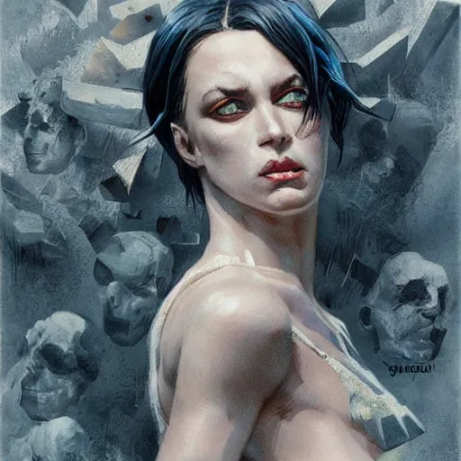 Prompt: highly detailed, rammstein!!, young, by artgerm and greg rutkowski