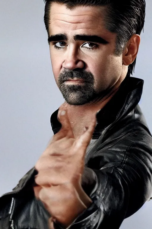 Image similar to Colin Farrell has Gambit In the style of Serge Marshennikov