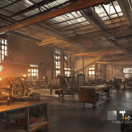 Image similar to factories of the industrial revolution in europe, highly detailed, photorealistic shot, bright studio setting, studio lighting, crisp quality and light reflections, unreal engine 5 quality render