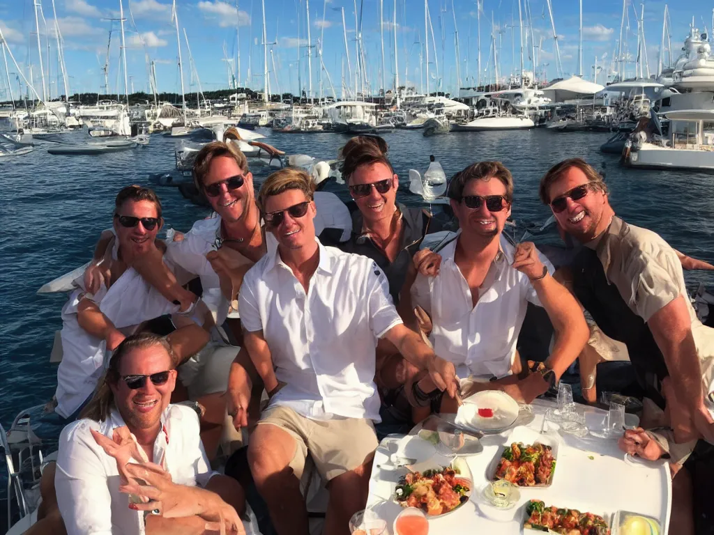 yacht party with the beaver boys, eating shrimp | Stable Diffusion ...