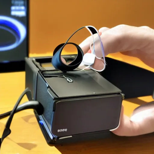 Image similar to evt - 1 device hmd samsung prototype waveoptics and haptic controllers