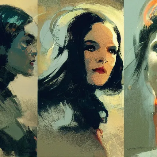 Image similar to data from star trek, intricate, elegant, highly detailed, greg manchess, mucha, liepke, ruan jia, jeffrey catherine jones, ridley scott