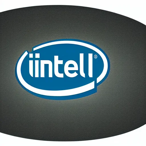 Prompt: a blurry intel logo rotated slightly, fuzzy, unclear