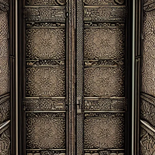 Image similar to one hundred doors with latches, trending on artstation, highly detailed, intricate, sharp focus, digital art, 8 k