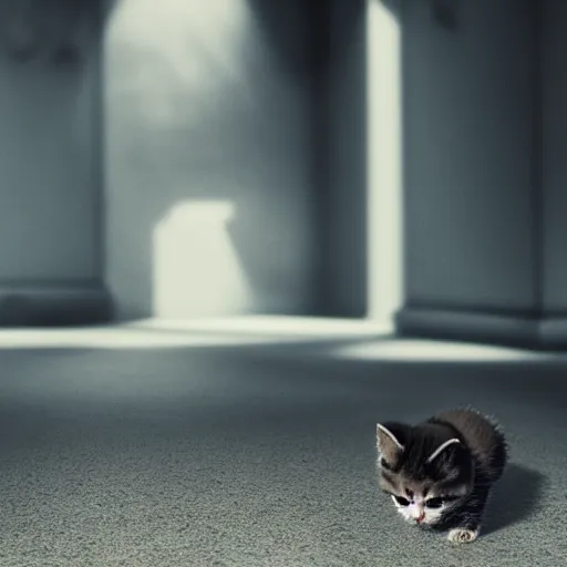 Prompt: kitten walking dramatic lighting cinematic establishing shot 4k ultra HD foto realistic