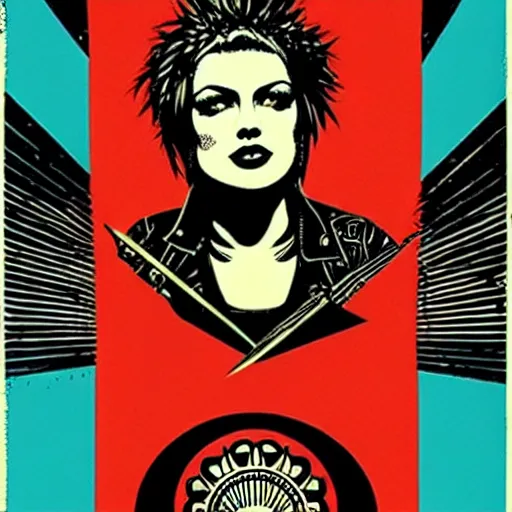 Prompt: punk. by shepard fairey