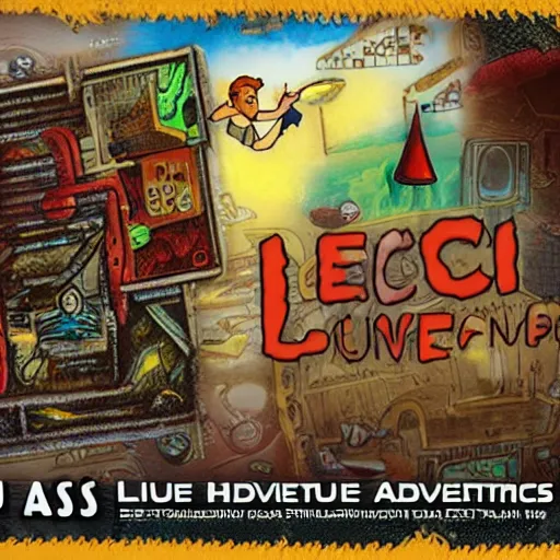 Prompt: Lucas Arts adventure game