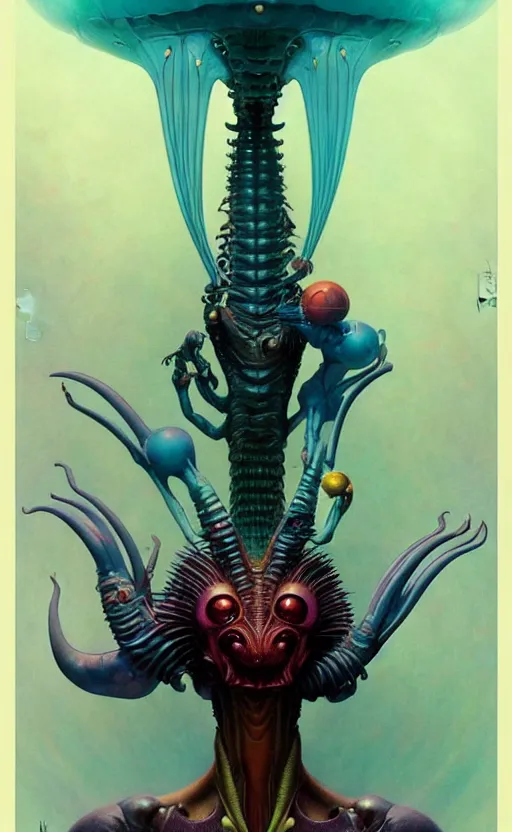 Image similar to exquisite imaginative alien creature poster art, humanoid, colourful, movie art, by lucusfilm, weta studio, tom bagshaw, james jean, frank frazetta alphonso mucha, norman rockwell, giu, moebius, 8 k, denoised