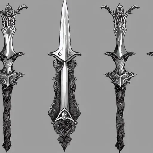 Image similar to fantasy sword concept art