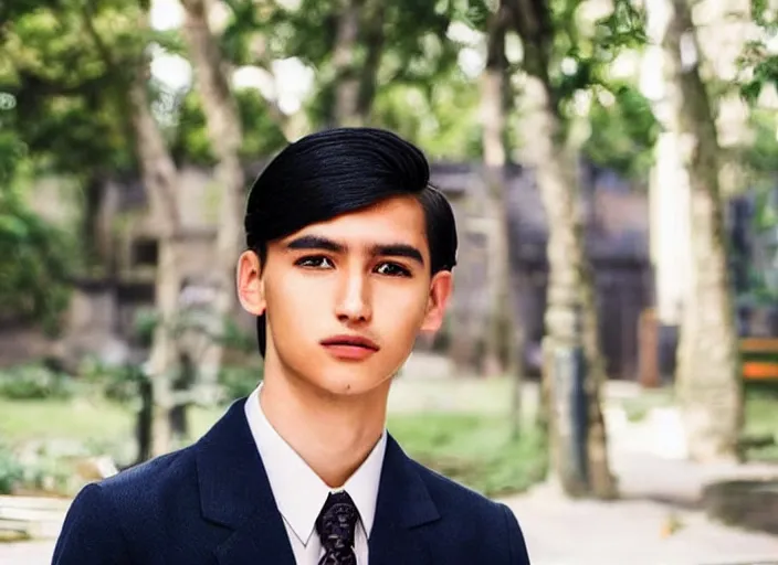 Prompt: outdoor medium close shot of a very very very very extremely handsome!!! good looking young man in 2 0 2 2 his face looks very very like jose rizal!!! hair like jose rizal, eyes like jose rizal and wearing modern clothes photo taken in 2 0 2 2, 3 5 mm f 1. 4 digital color photography