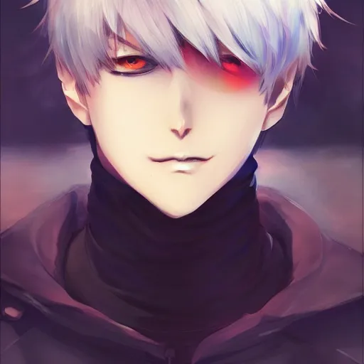 Prompt: anime portrait of ken kaneki by stanley artgerm lau wlop rossdraws james jean andrei riabovitchev marc _ simonetti and sakimichan tranding on artstation