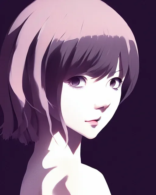 Image similar to portrait of cute girl by ilya kuvshinov, illustration concept art, anime, manga, pencil sketch, black and white trending pixiv fanbox by wlop and greg rutkowski and makoto shinkai and studio ghibli