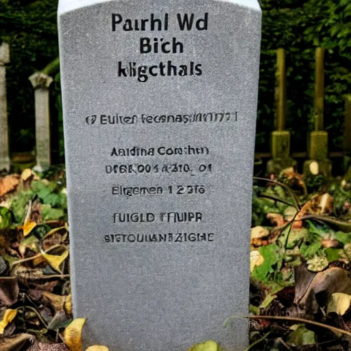 Prompt: paul krugman, a victim of great bitcoin flu, grave at highgate cemetery in london