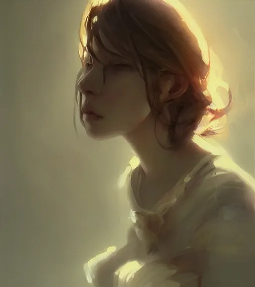 Image similar to 3 d, woman, portrait, illustration, rim light, top light, perfectly shaded, spring time, slight overcast lighting, soft painting, art by krenz cushart and wenjun lin