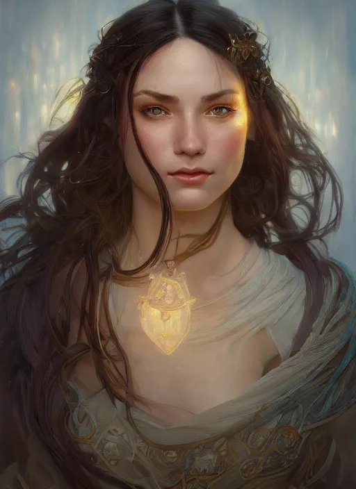 Image similar to close up portrait of yor forger, d & d, face, fantasy, intricate, elegant, highly detailed, digital painting, artstation, concept art, smooth, sharp focus, illustration, art by artgerm and greg rutkowski and alphonse mucha