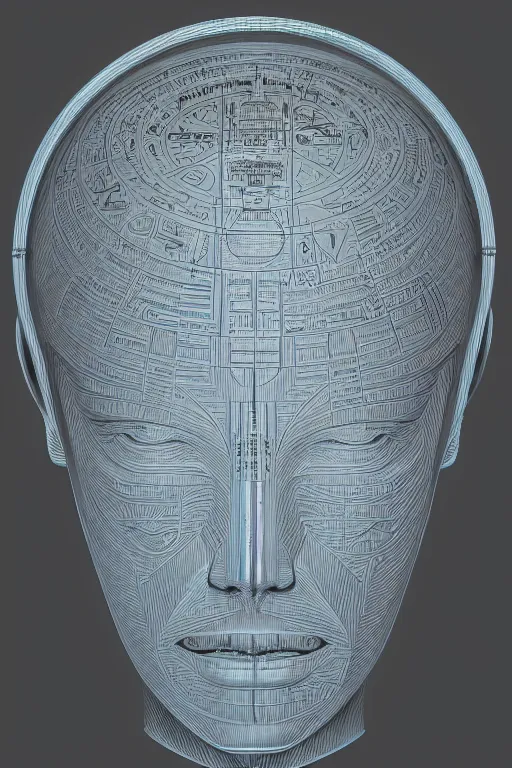 Image similar to full page technical drawing technocore mind meld evil, god symmetric, Hieroglyphic Occult, esoterism, wide angle, super highly detailed, professional digital painting, artstation, concept art, smooth, sharp focus, no blur, no dof, extreme illustration, Unreal Engine 5, Photorealism, HD quality, 8k resolution, cinema 4d, 3D, beautiful, cinematic, art by artgerm and greg rutkowski and alphonse mucha and loish and WLOP