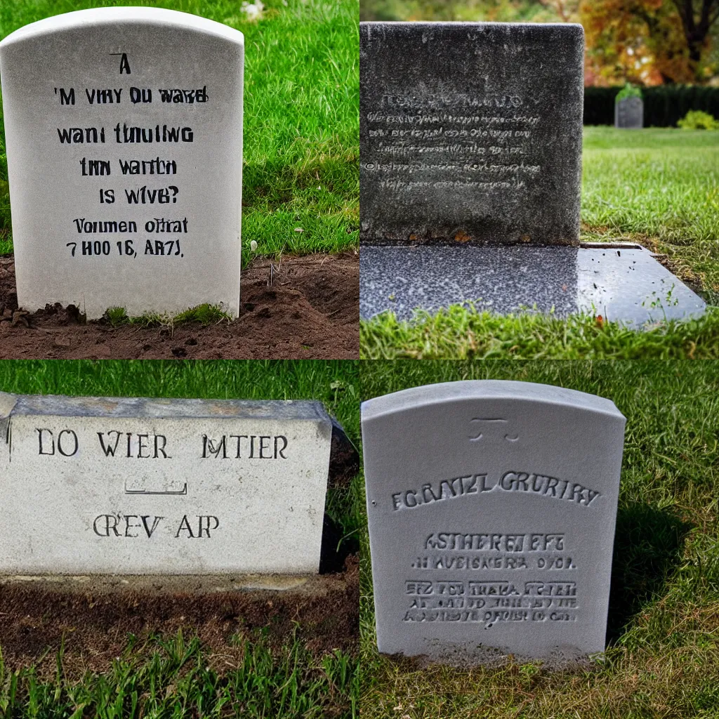 Prompt: why is my grave wet?