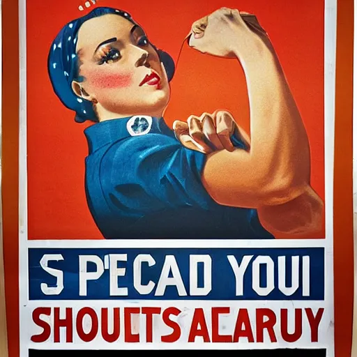 Image similar to USA propaganda poster, protect your second amendment right to shoot up any location, vintage poster,