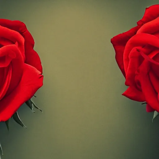 Image similar to album cover of a indie pop band, red rose, album cover art