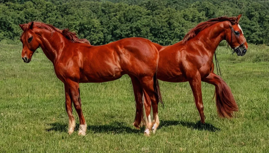 Image similar to a full shot of a horse