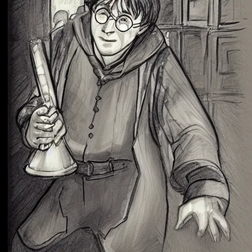 Image similar to harry potter sketch