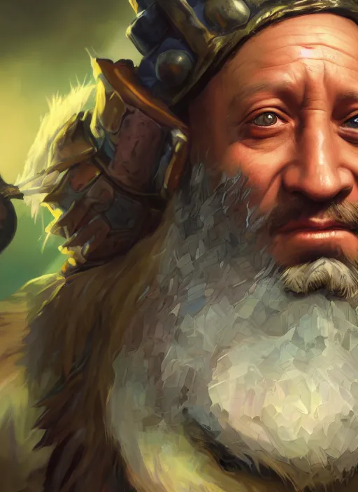 Image similar to A fantasy comic book style portrait painting of rob schneider as a dwarf druid, unreal 5, DAZ, hyperrealistic, octane render, RPG portrait, dynamic lighting