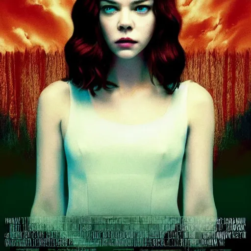 Prompt: mary elizabeth winstead, anya taylor joy, elle fanning, grace van dien, kate beckinsale, italian horror, giallo movie poster!!, sharp focus, smooth, psychedelic