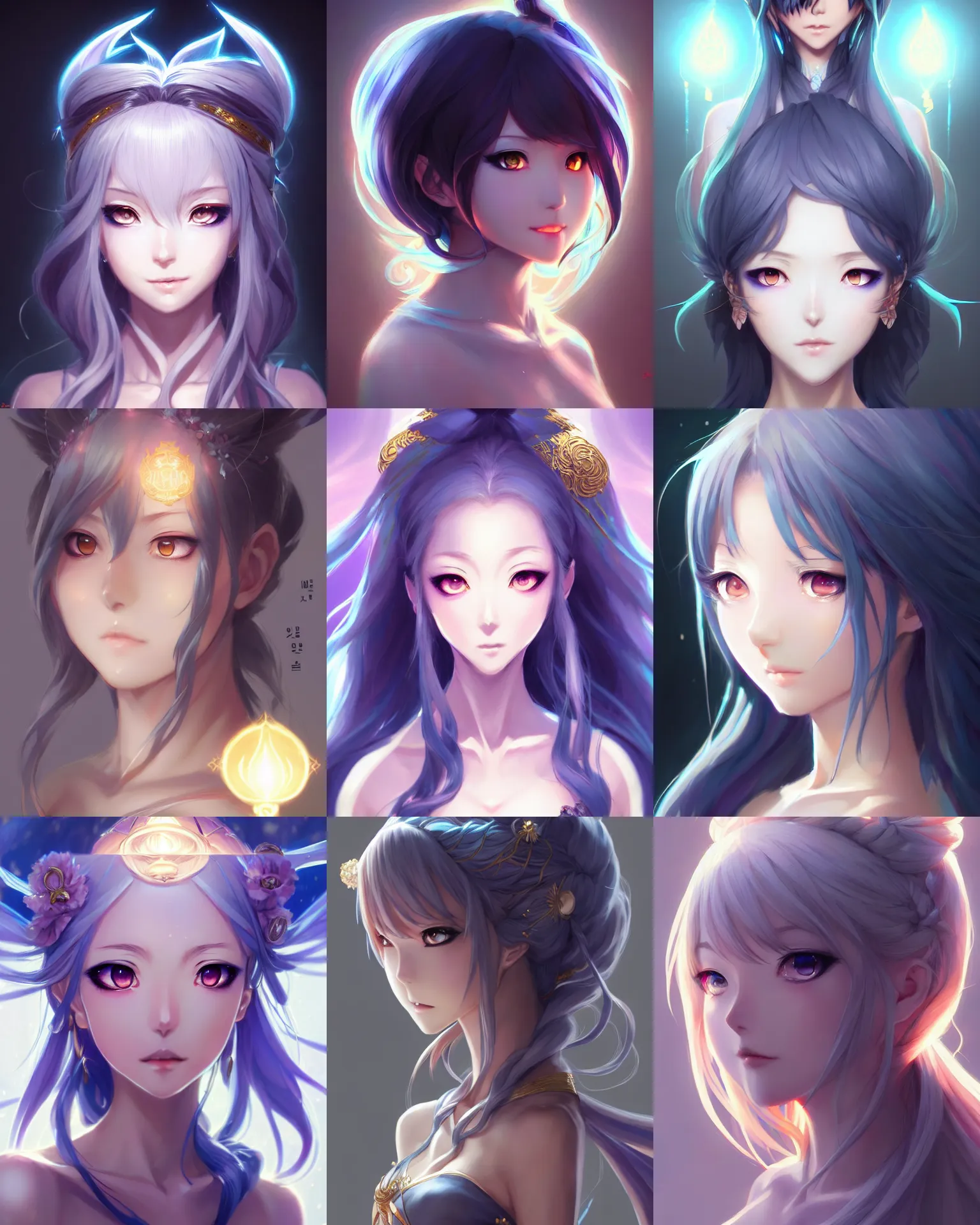 Prompt: character concept art of an anime goddess of light and shadow | | cute - fine - face, pretty face, realistic shaded perfect face, fine details by artgerm, wlop, rossdraws, james jean, andrei riabovitchev, marc simonetti, and sakimichan, seoul, south korea, trending on artstation