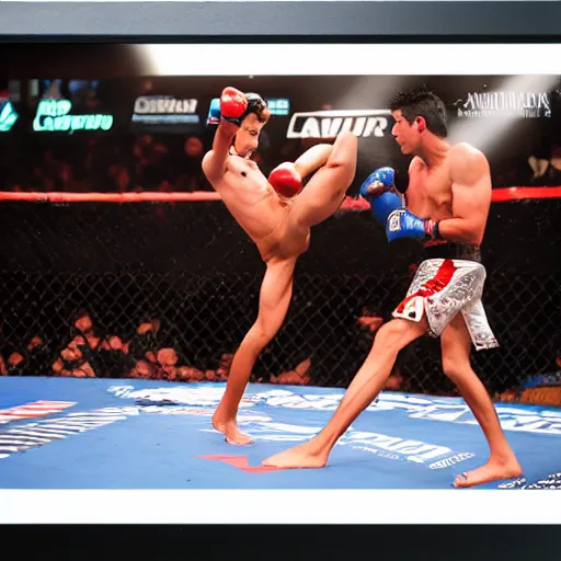 Image similar to chito vera knocks out dominick cruz via headkick, by annie leibovitz and steve mccurry, natural light, detailed face, canon eos c 3 0 0, ƒ 1. 8, 3 5 mm, 8 k, medium - format print