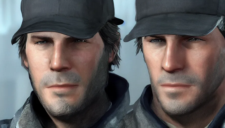 Image similar to watch dogs Aiden Pearce face