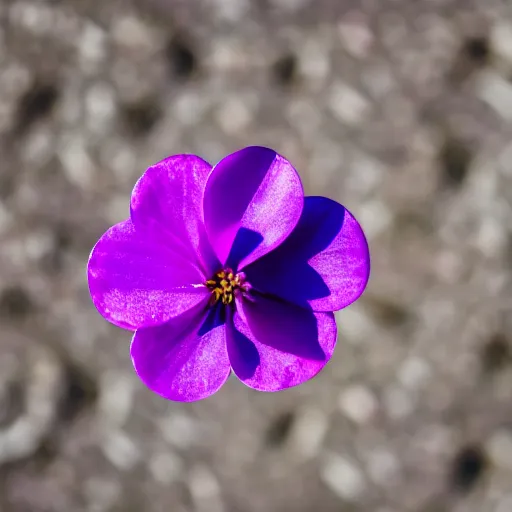 Image similar to closeup photo of purple flower petal flying above a summer city, aerial view, shallow depth of field, cinematic, 8 0 mm, f 1. 8