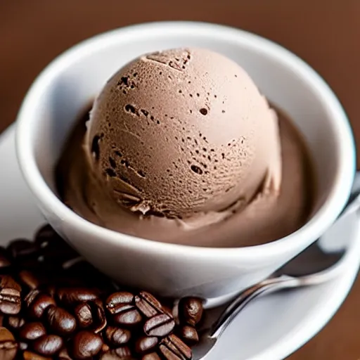 Image similar to photo closeup of coffee ice cream